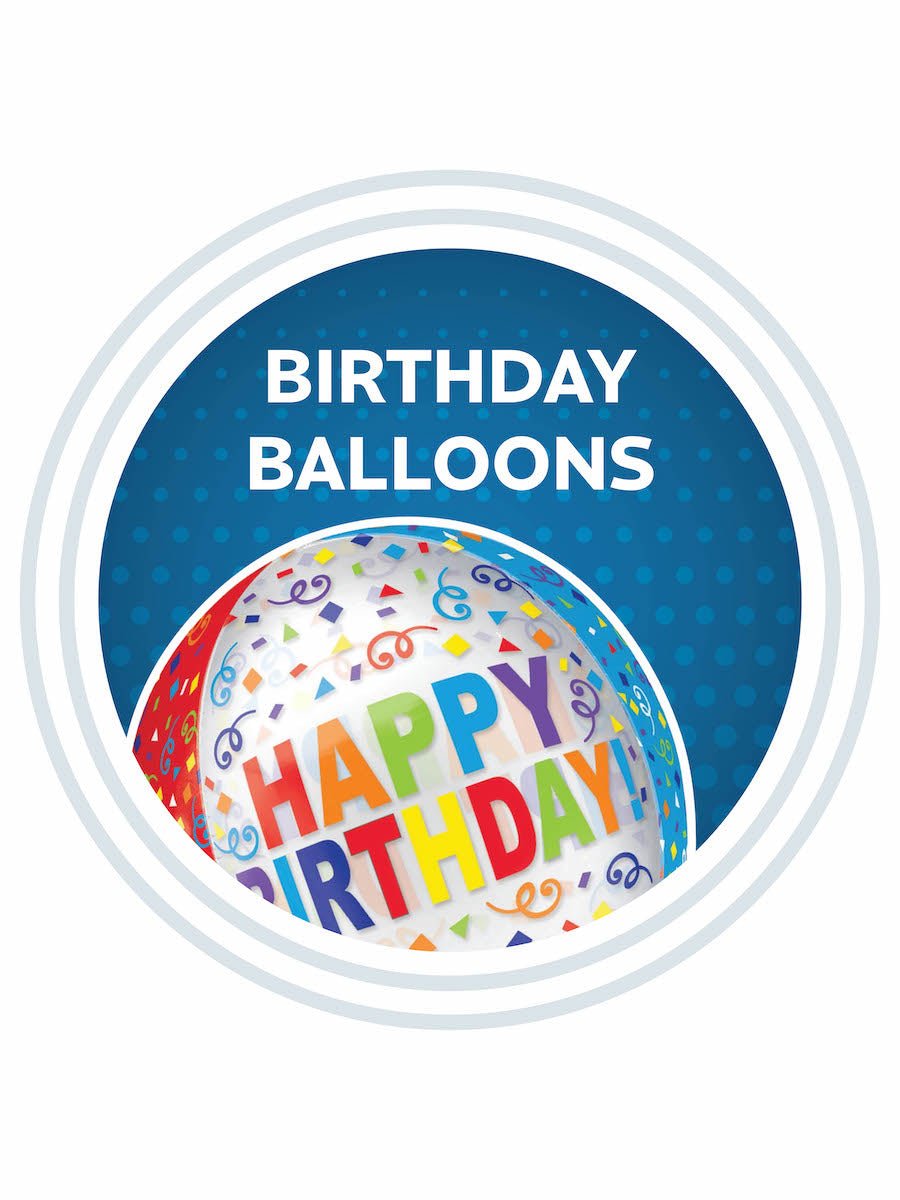 Birthday Mylar Balloons - JJ's Party House: Birthday, Balloons & Custom Party Favors