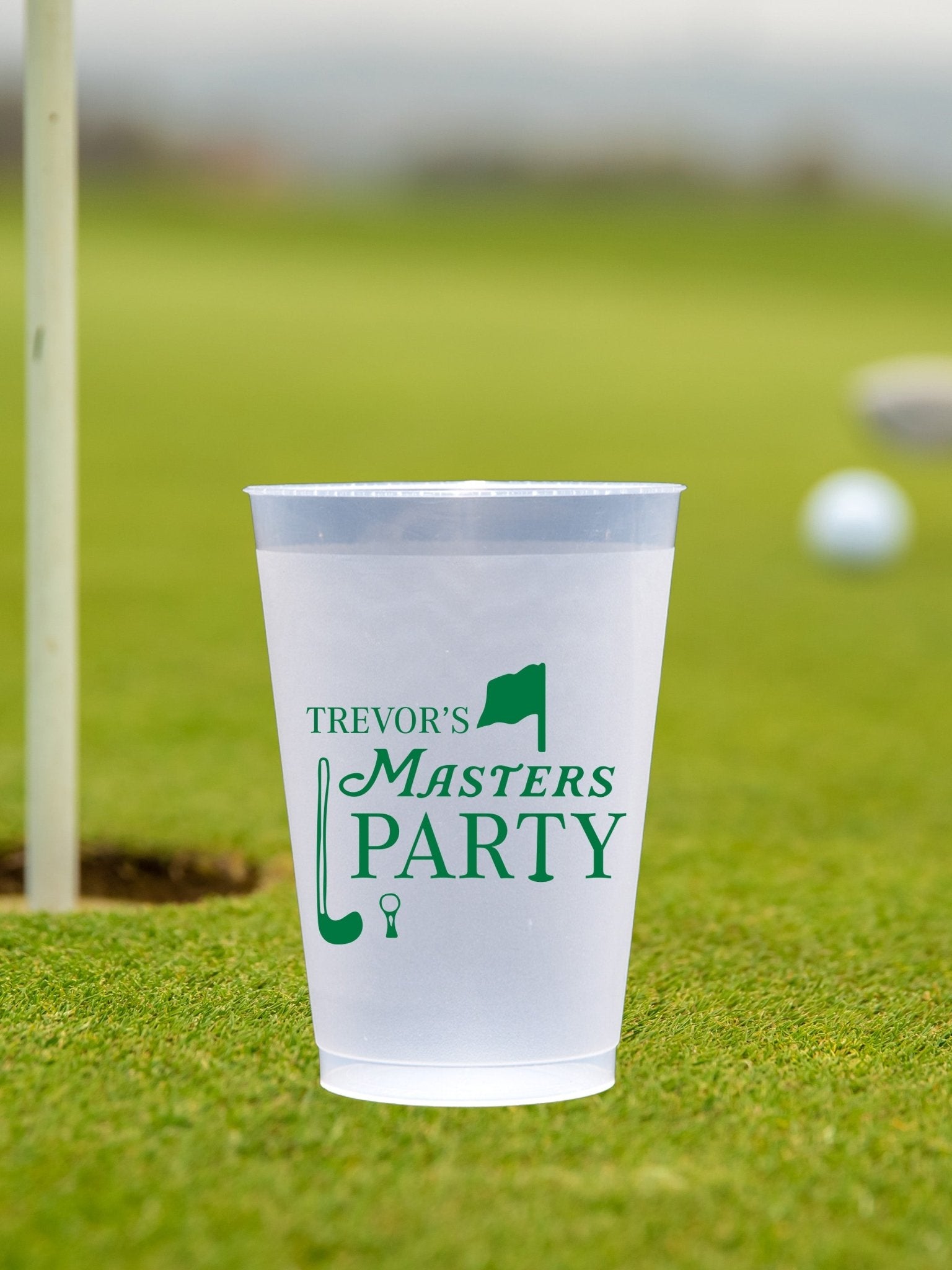Custom Golf Party Supplies - JJ's Party House - Custom Frosted Cups and Napkins
