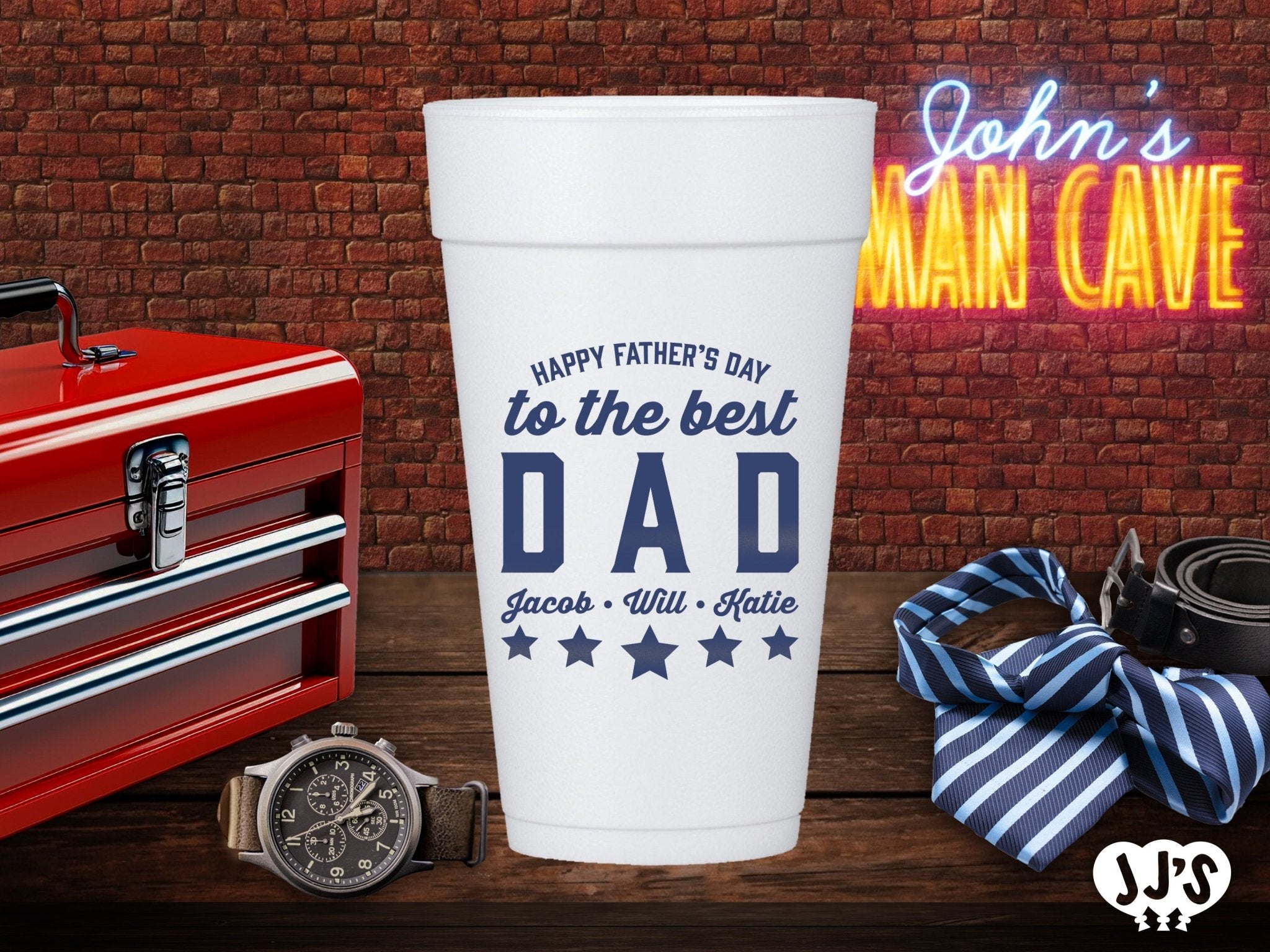 Fathers Day Custom Foam Cups - JJ's Party House: Birthday,Balloons,Favors,Gifts