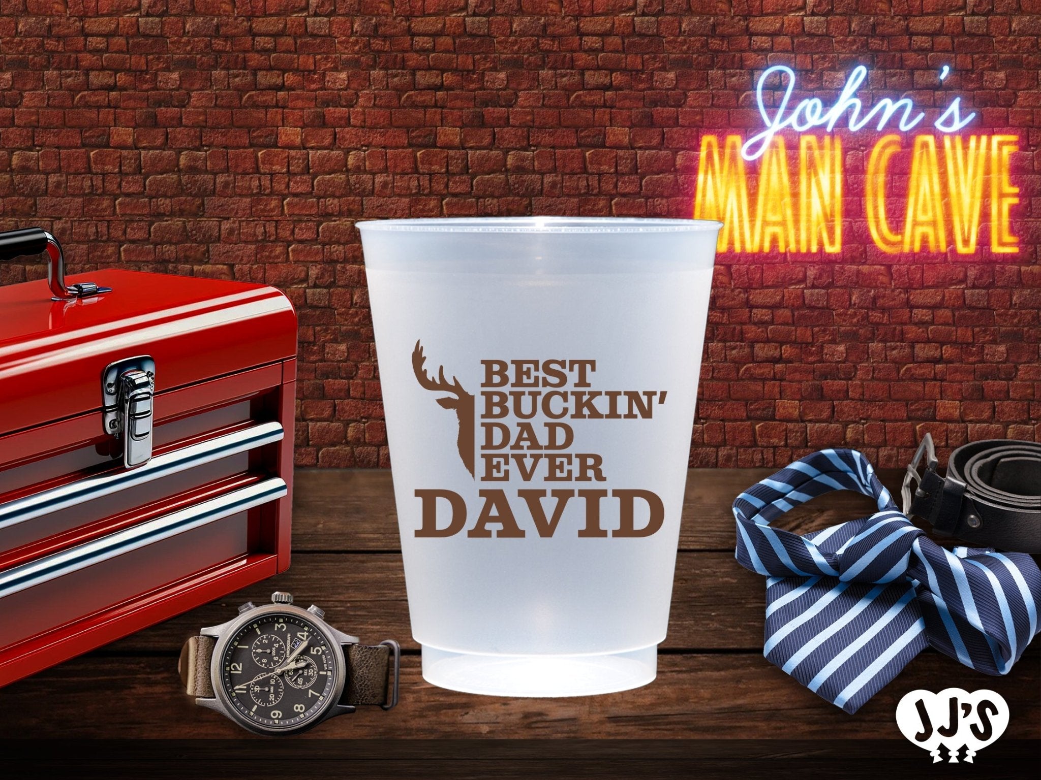 Fathers Day Custom Frosted Cups - JJ's Party House: Birthday,Balloons,Favors,Gifts