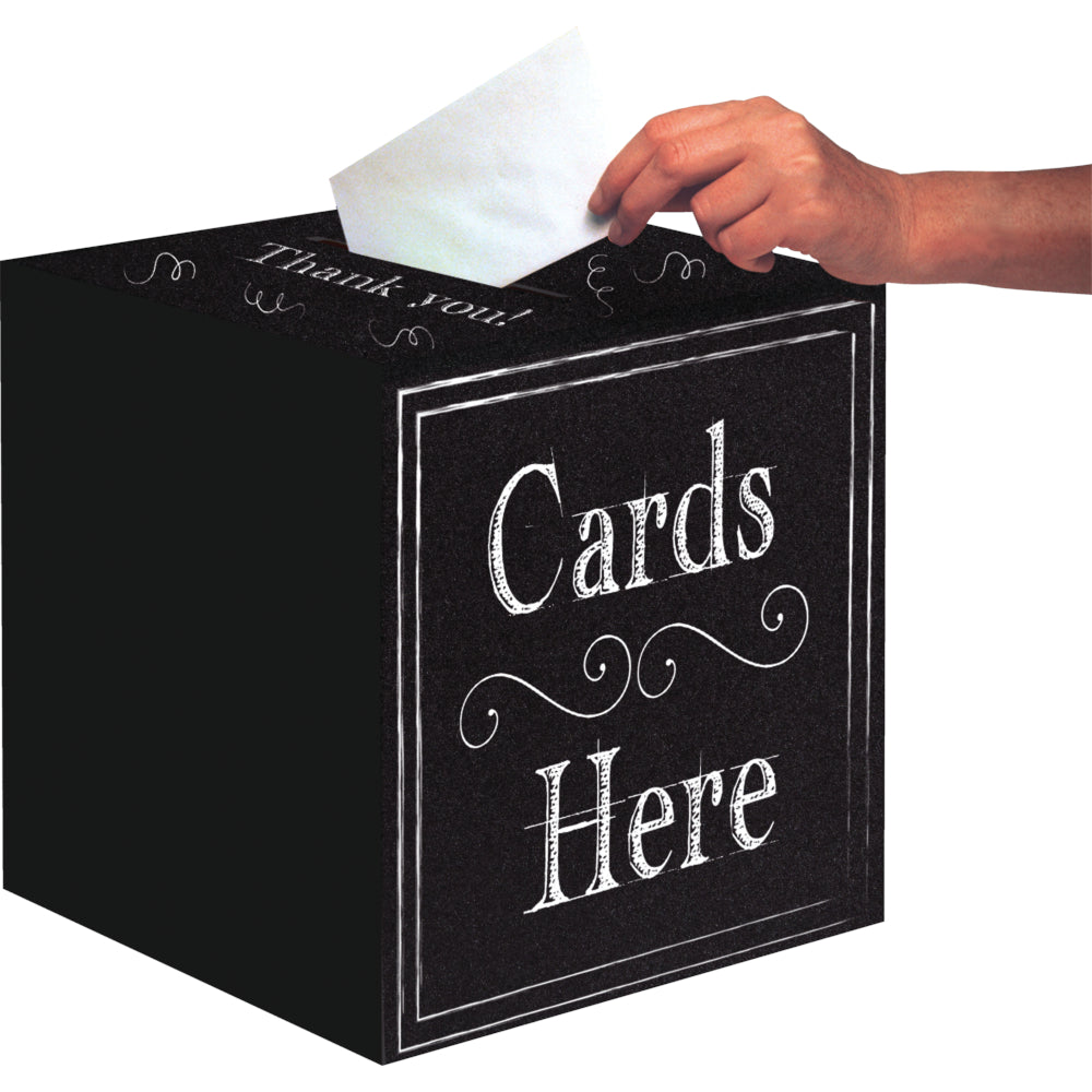 Charlkboard Card Box 12"x12"x12"