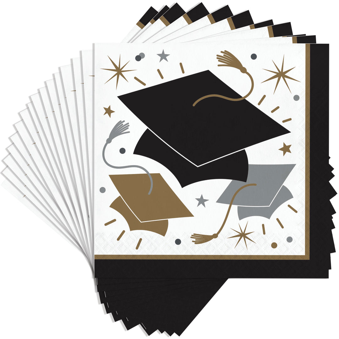 Glowing Grad Lunch Napkins 16ct