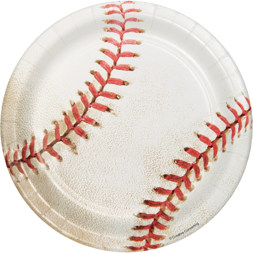 Baseball 7" Dessert Plates 8ct