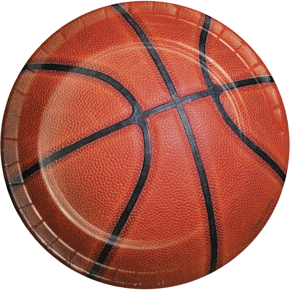 Basketball 7" Dessert Plates 8ct