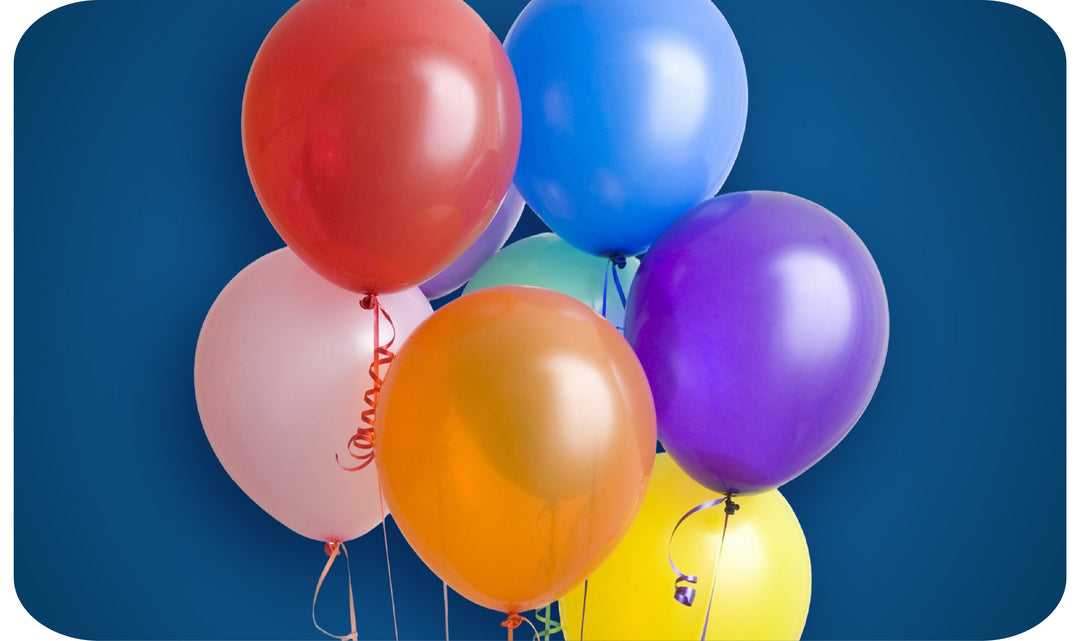 Helium Filled latex balloons near me - JJs Party House McAllen