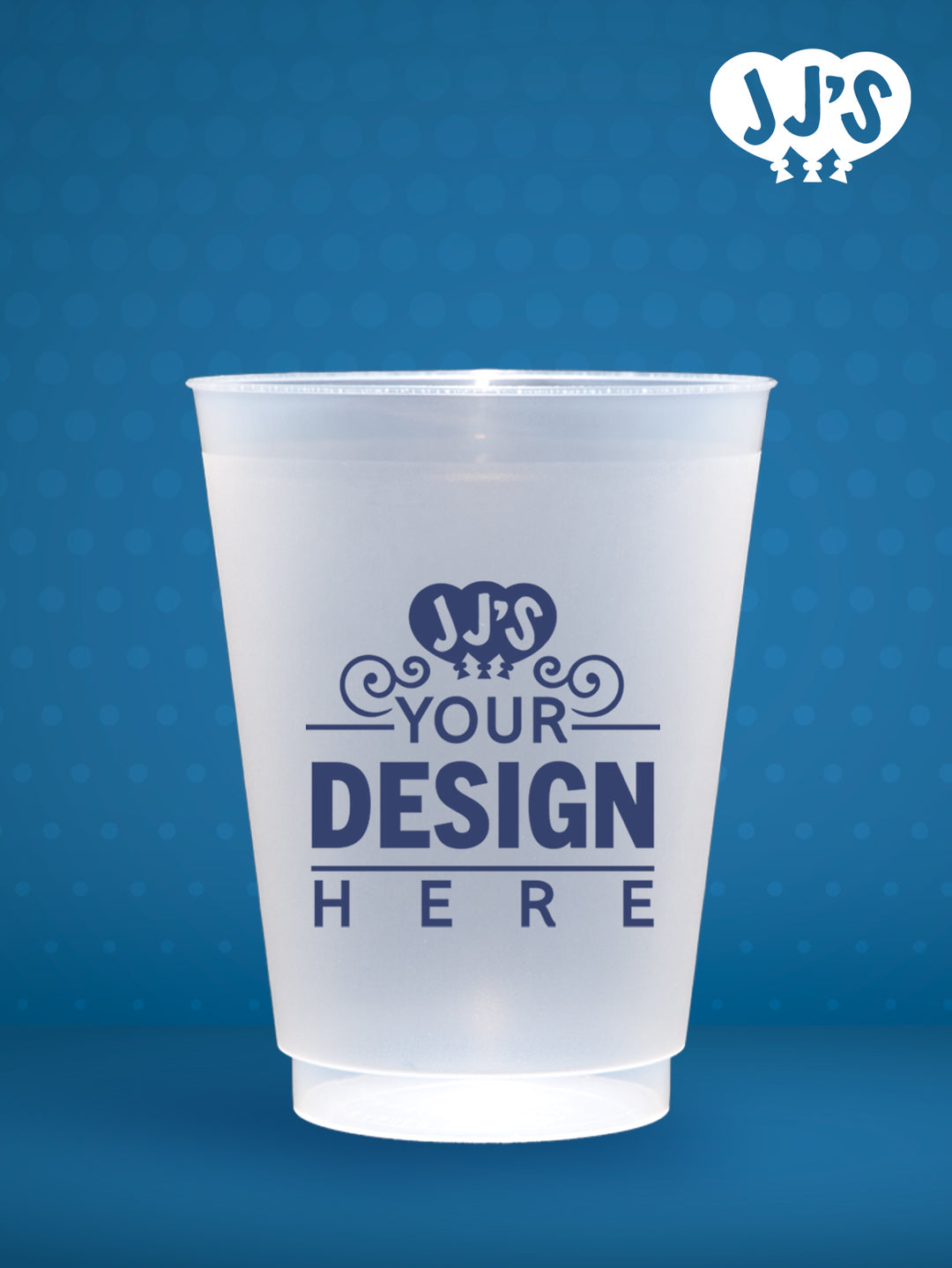 Custom Frosted Wedding Cups - JJ's Party House McAllen