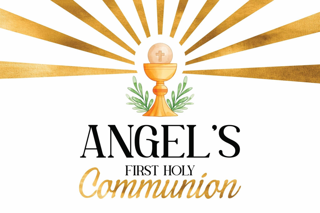 Angelic First Holy Communion Welcome Sign - JJ's Party House: Custom Party Favors, Napkins & Cups