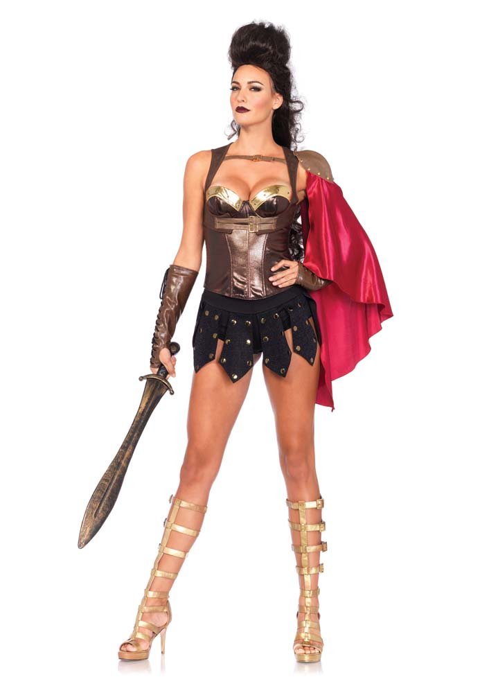 Brown Warrior Corset - JJ's Party House