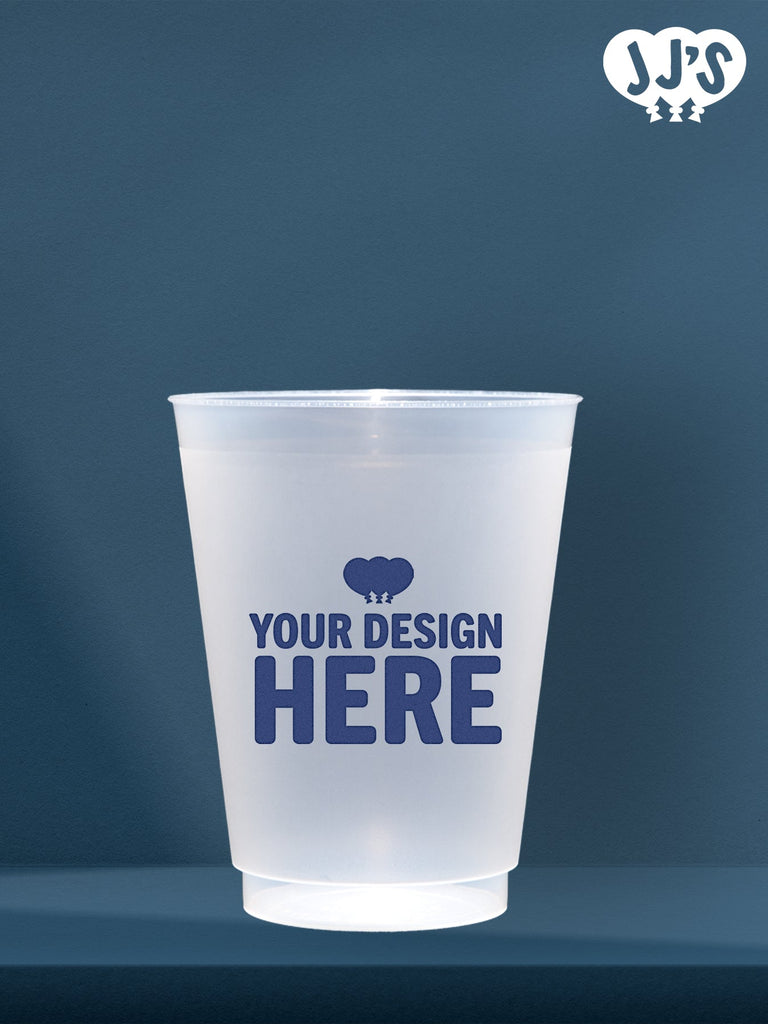 Design Your Own Custom Frosted Cups - JJ's Party House: Custom Party Favors, Napkins & Cups
