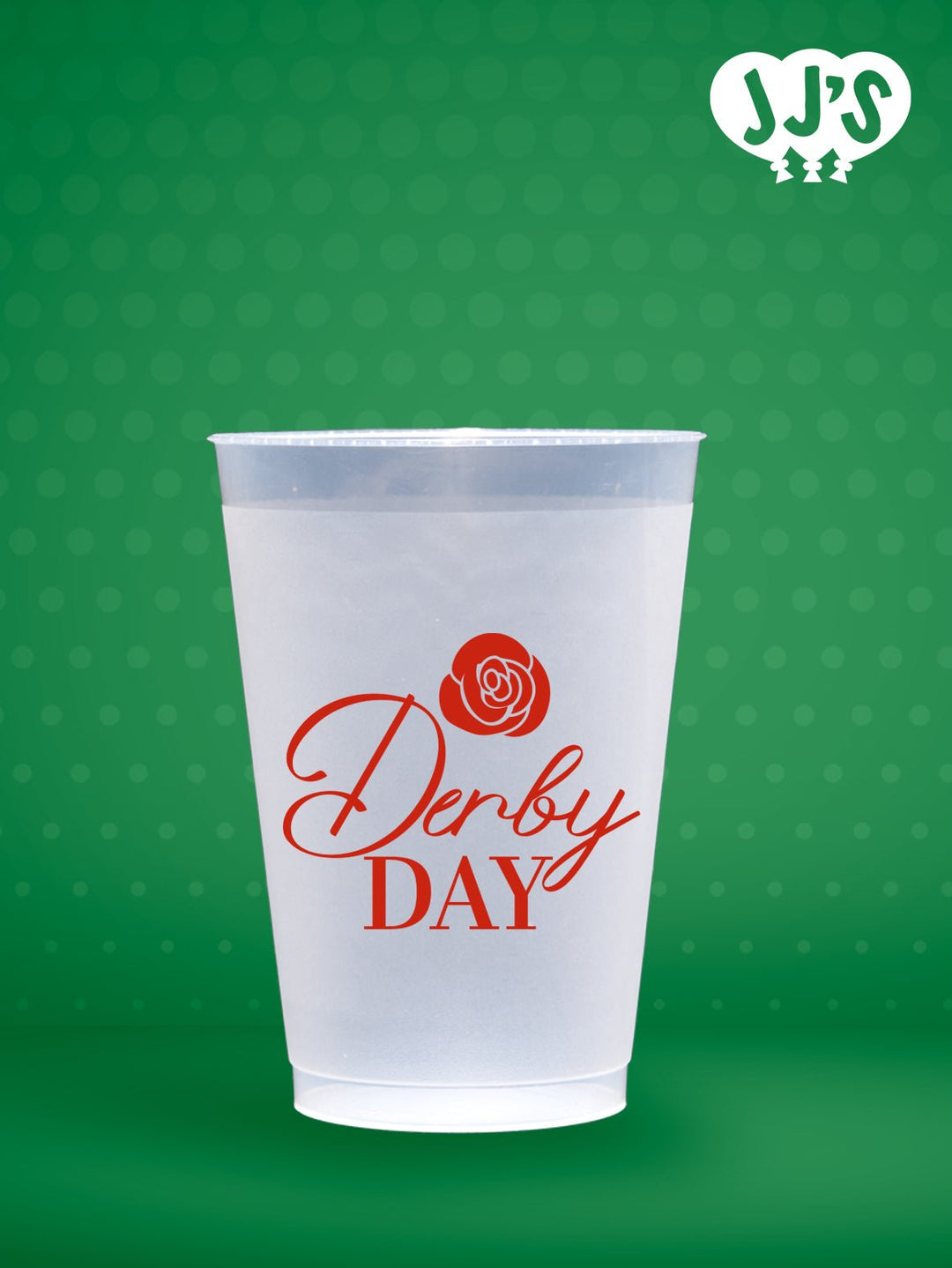 Kentucky Derby Party Cups: Derby Day Rose Custom Frosted Cups - JJ's Party House: Birthday,Balloons,Favors,Gifts