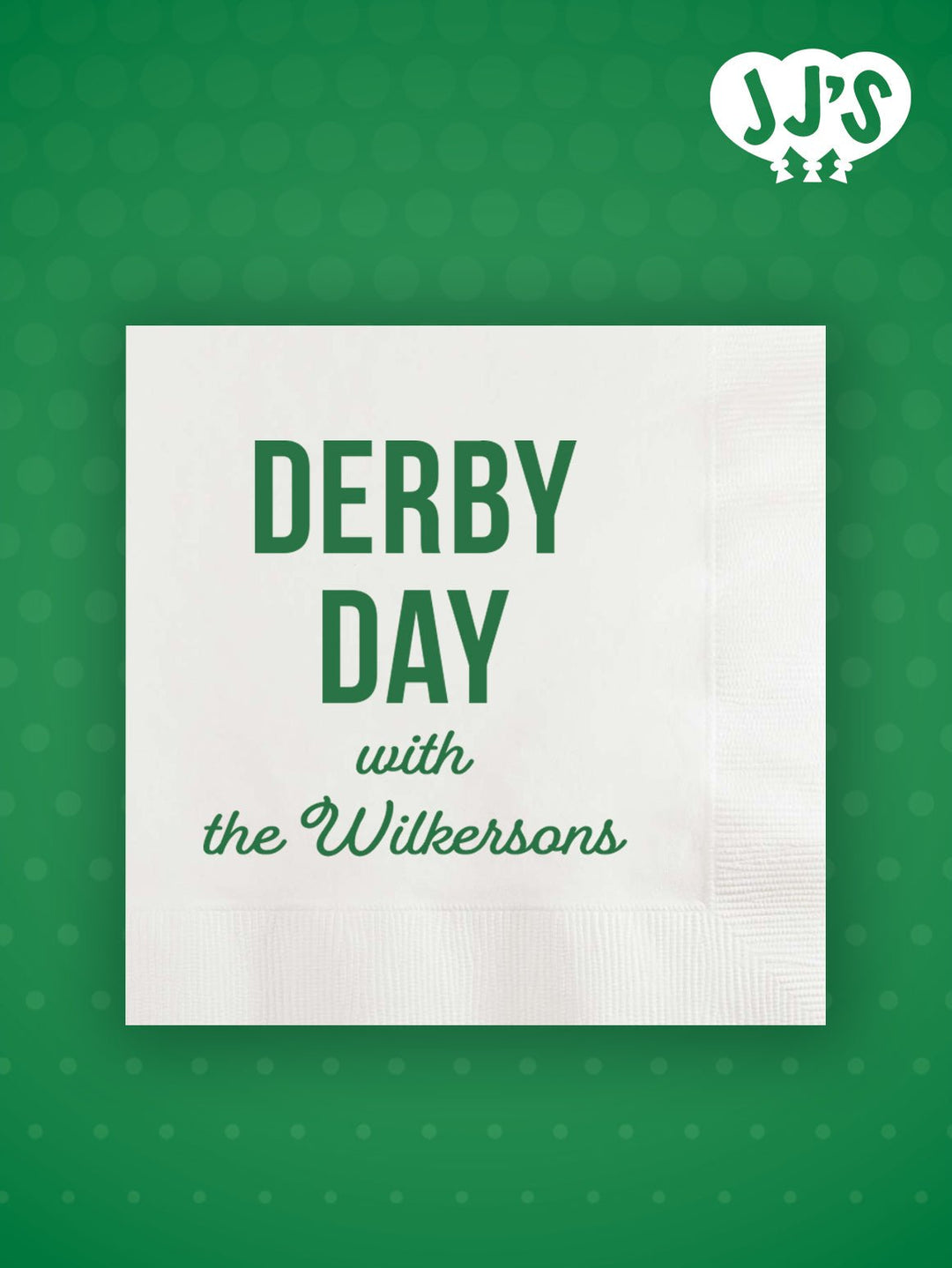 Kentucky Derby Party Custom Napkins: Derby Day Custom Napkins - JJ's Party House: Birthday,Balloons,Favors,Gifts