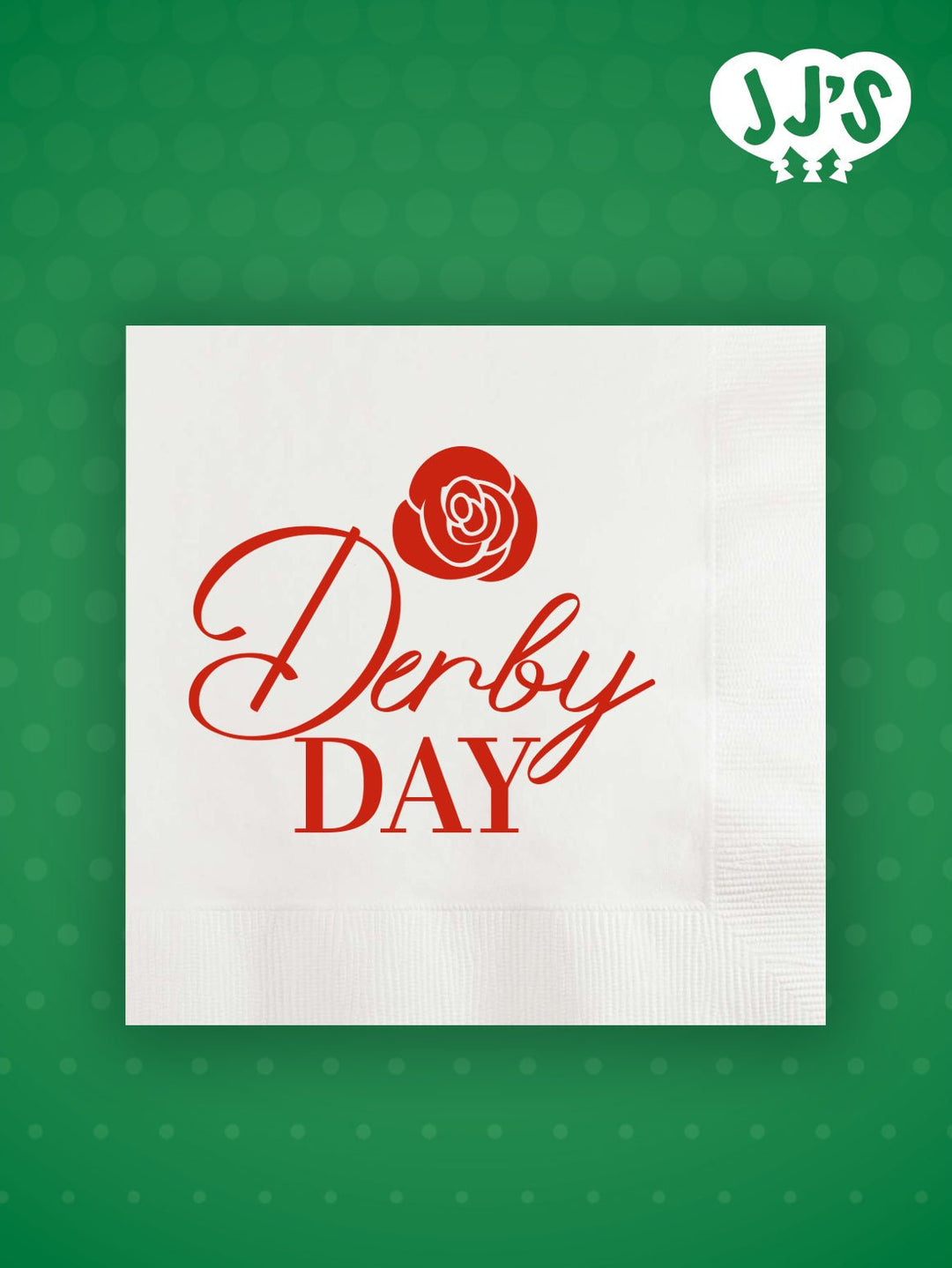Kentucky Derby Party Custom Napkins: Derby Day Rose Custom Napkins - JJ's Party House: Birthday,Balloons,Favors,Gifts
