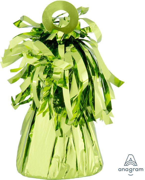 LIme Green Foil Balloon Weight - JJ's Party House McAllen, TX