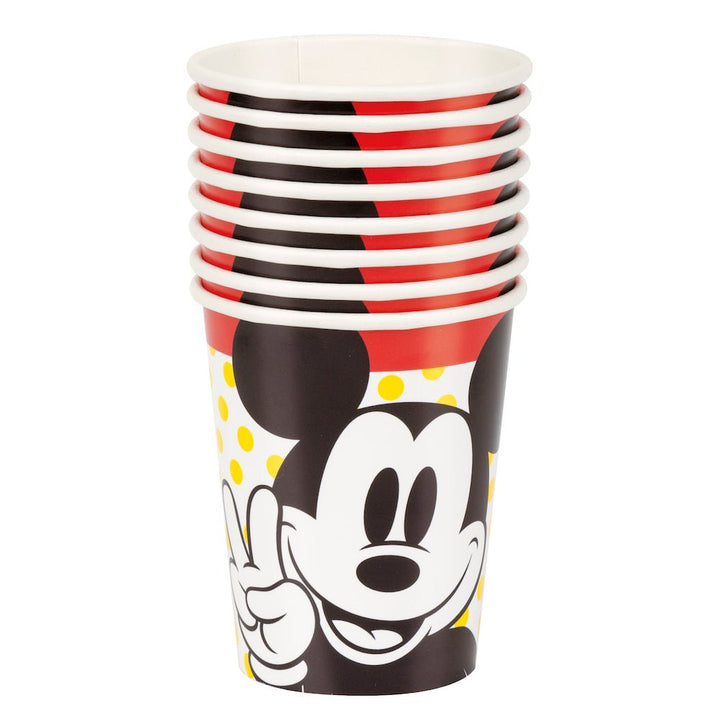 Mickey Birthday 9oz Paper Cups, 8ct - JJ's Party House: Birthday,Balloons,Favors,Gifts