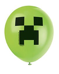 Minecraft 12" Latex Balloons, 8ct - JJ's Party House: Birthday, Balloons & Custom Party Favors
