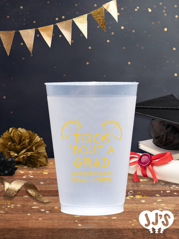 Taco Bout A Grad Personalized Graduation Frosted Cups
