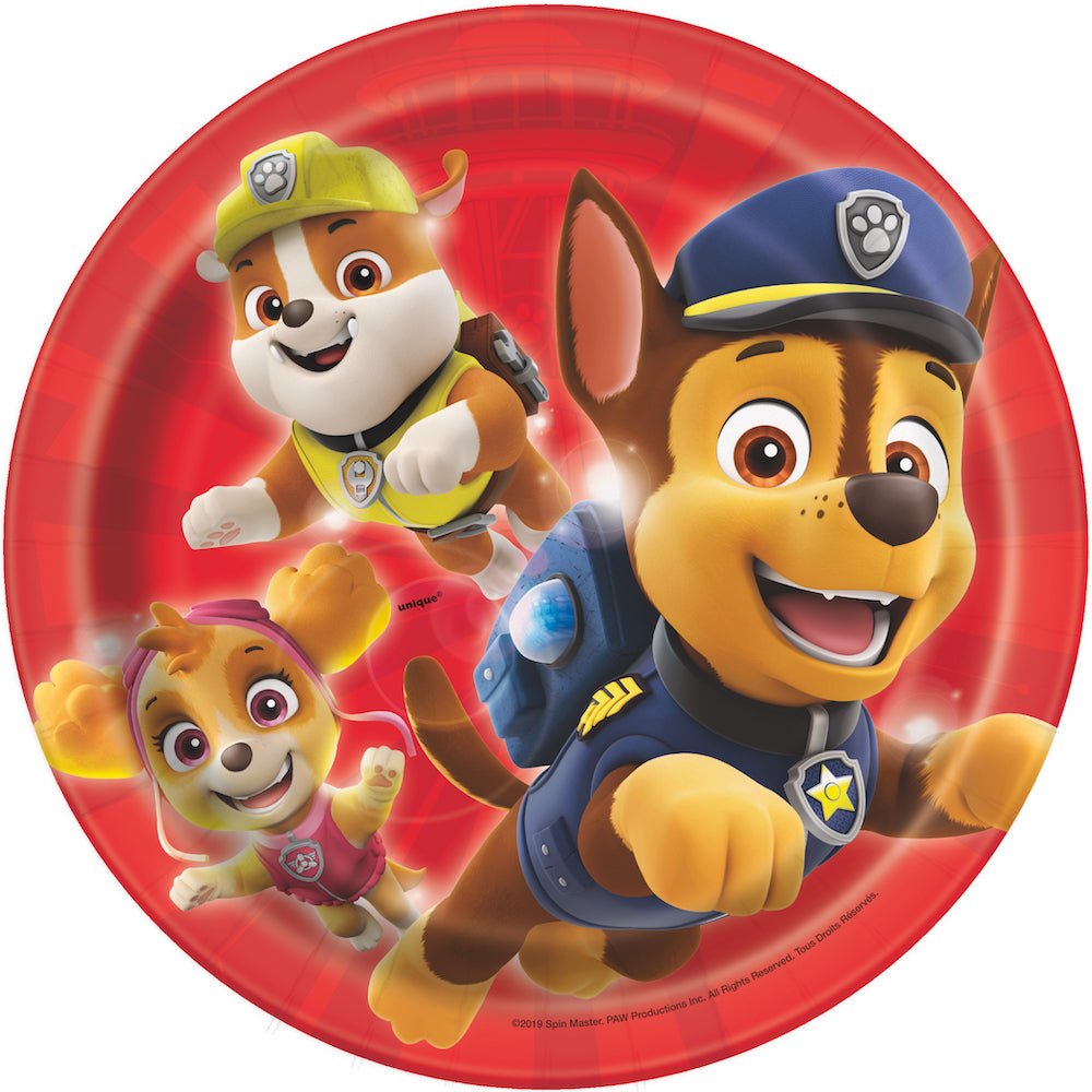Paw Patrol 7" Dessert Plates, 8ct - JJ's Party House: Birthday, Balloons & Custom Party Favors