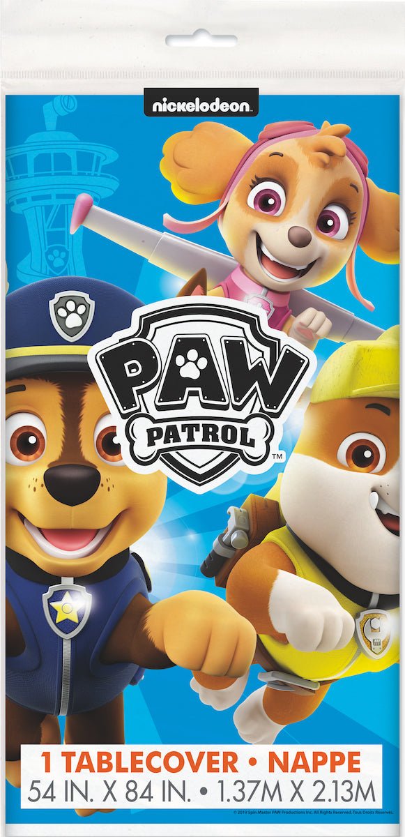Paw Patrol Plastic Table Cover 54"x84" - JJ's Party House: Birthday, Balloons & Custom Party Favors