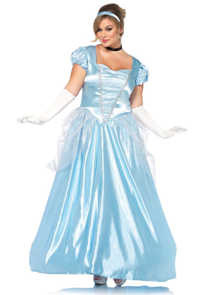 Plus Size Classic Cinderella Costume Gown - JJ's Party House
