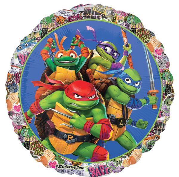 Teenage Mutant Ninja Turtle Mylar Balloon 18" - JJ's Party House: Birthday,Balloons,Favors,Gifts
