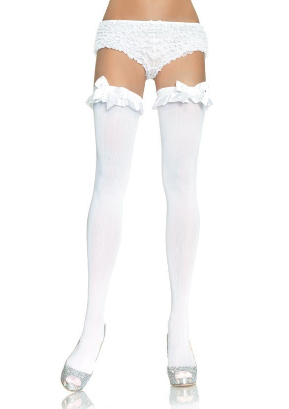 Thigh Highs with Ruffle & Bow - JJ's Party House: Custom Party Favors, Napkins & Cups