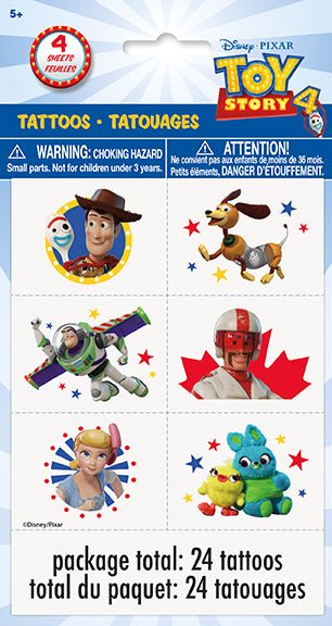 Toy Story Tattoos, 24pc - JJ's Party House: Birthday, Balloons & Custom Party Favors