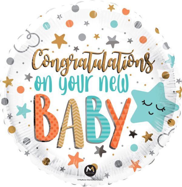 Welcome Baby Baby Shower Mylar Balloons, 18" - JJ's Party House McAllen, TX