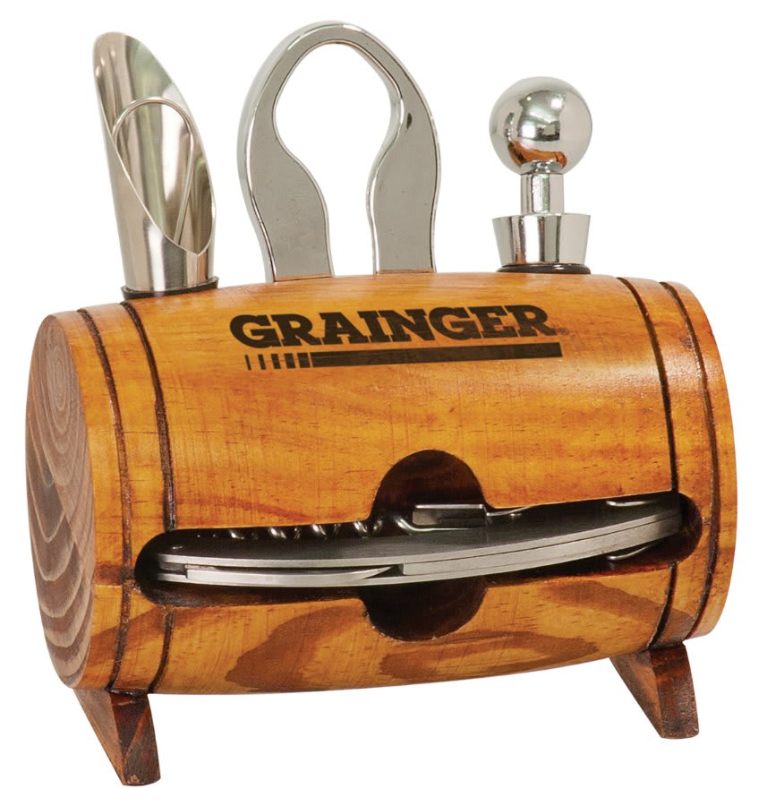 Wine Barrel 4 Piece Wine Tool Set - JJ's Party House McAllen, TX
