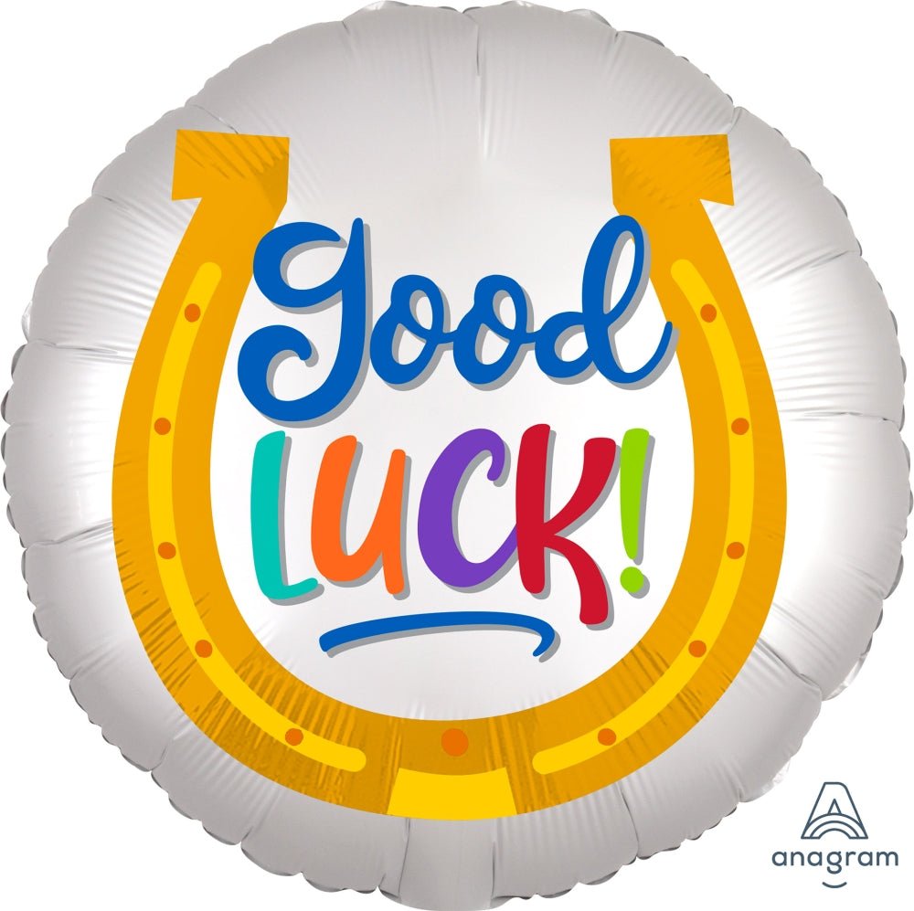 18'' Good Luck Horseshoe Mylar - JJ's Party House