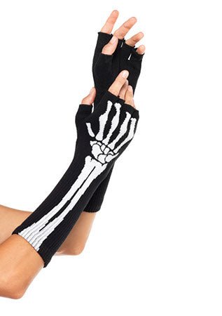Arm Skeleton Fingerless Gloves - JJ's Party House