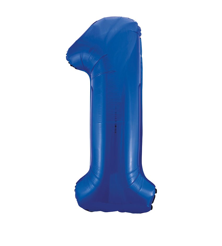 Blue Number 1 Balloon 34" - JJ's Party House