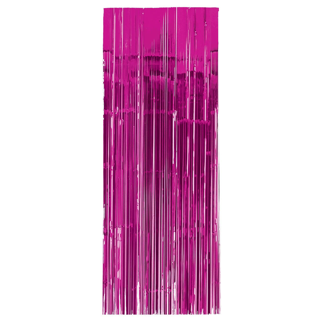 Bright Pink Metallic Curtain - JJ's Party House: Birthday,Balloons,Favors,Gifts