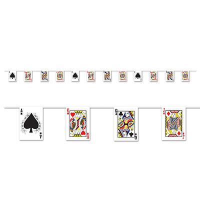 Casino Playing Card Pennant Banner - JJ's Party House