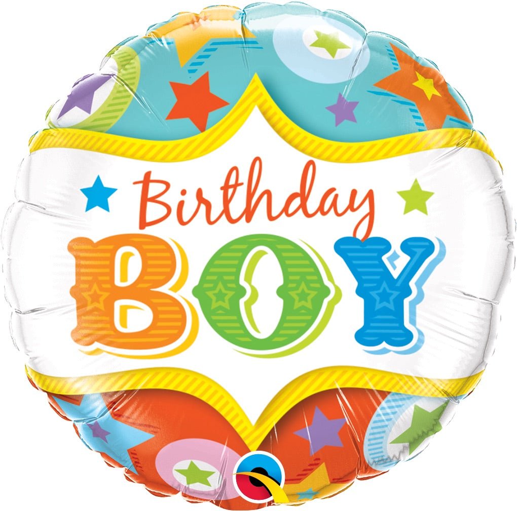Circus Birthday Boy Mylar Balloon 18" - JJ's Party House