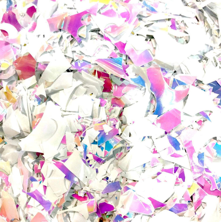 Clear 18 Inch Balloon with Metallic Confetti (Custom Made) - JJ's Party House