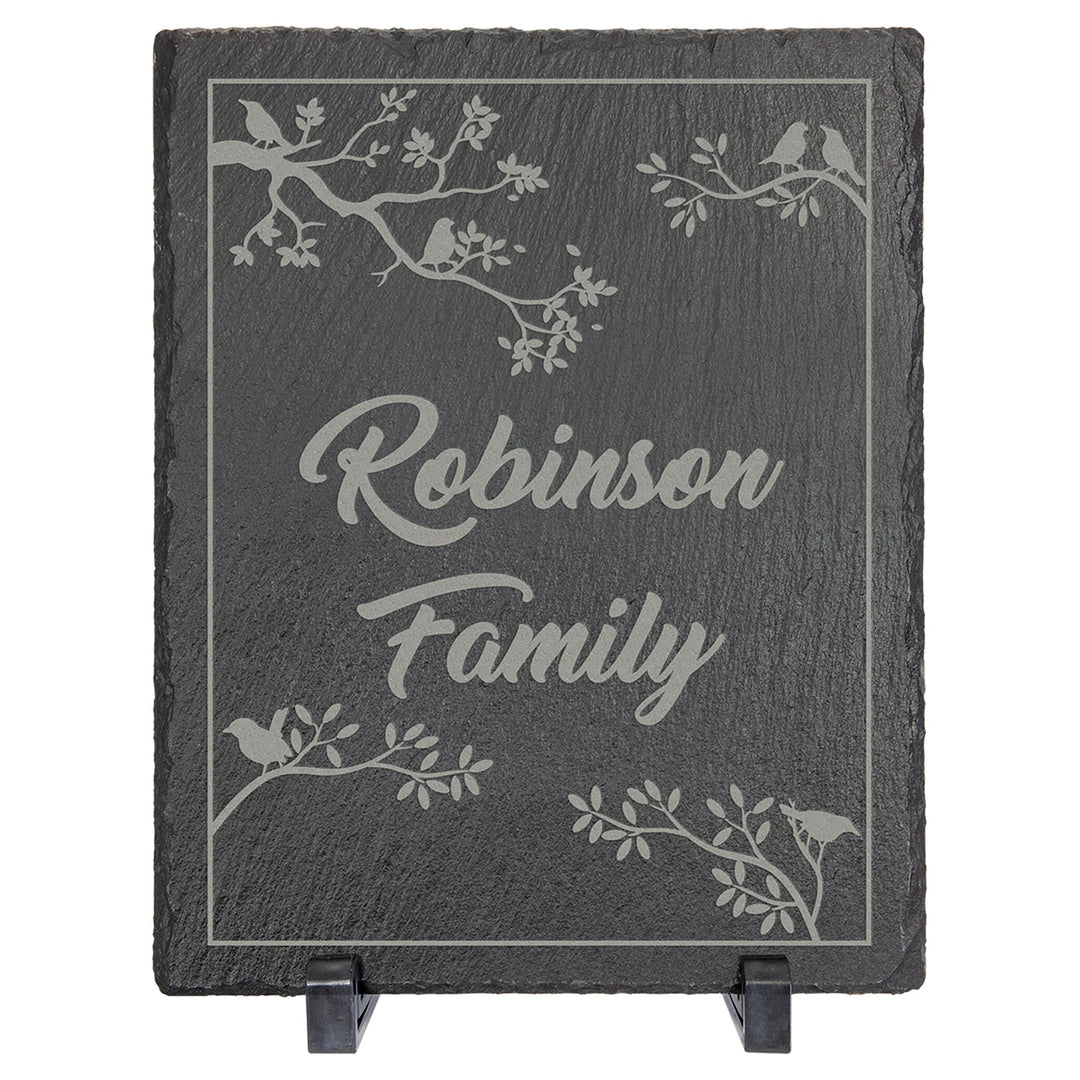 Custom Laser Engraved Rectange Slate Sign 10" x 8" - JJ's Party House