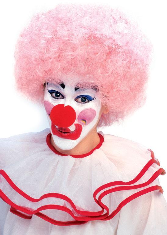 Deluxe Light Pink Clown Wig - JJ's Party House