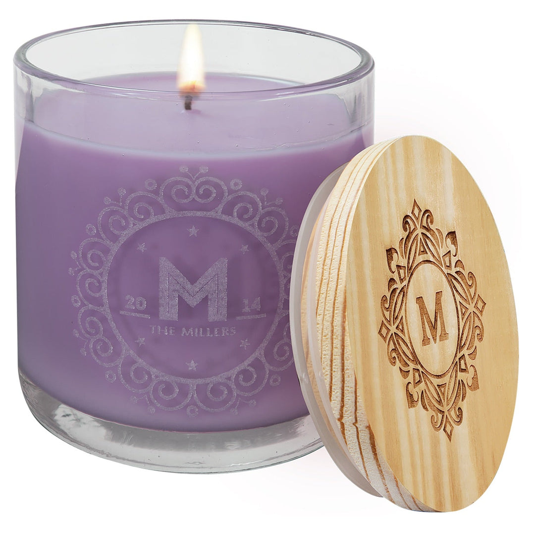 Engraved Lavender Vanilla Candle 14oz - JJ's Party House