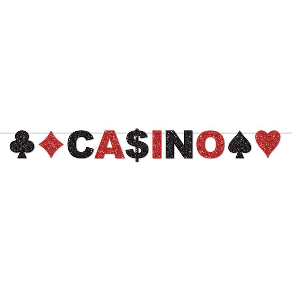 Glitter Casino Banner - JJ's Party House