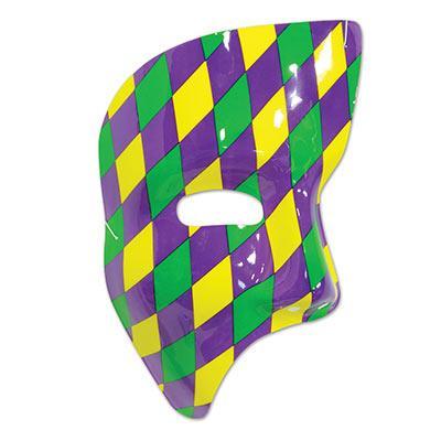 Green, Gold & Purple Phantom Mask - JJ's Party House