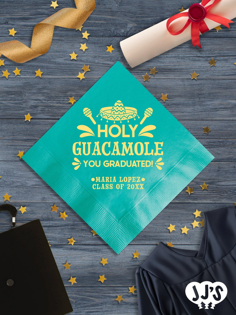 Holy Guacamole Personalized Graduation Napkins - JJ's Party House