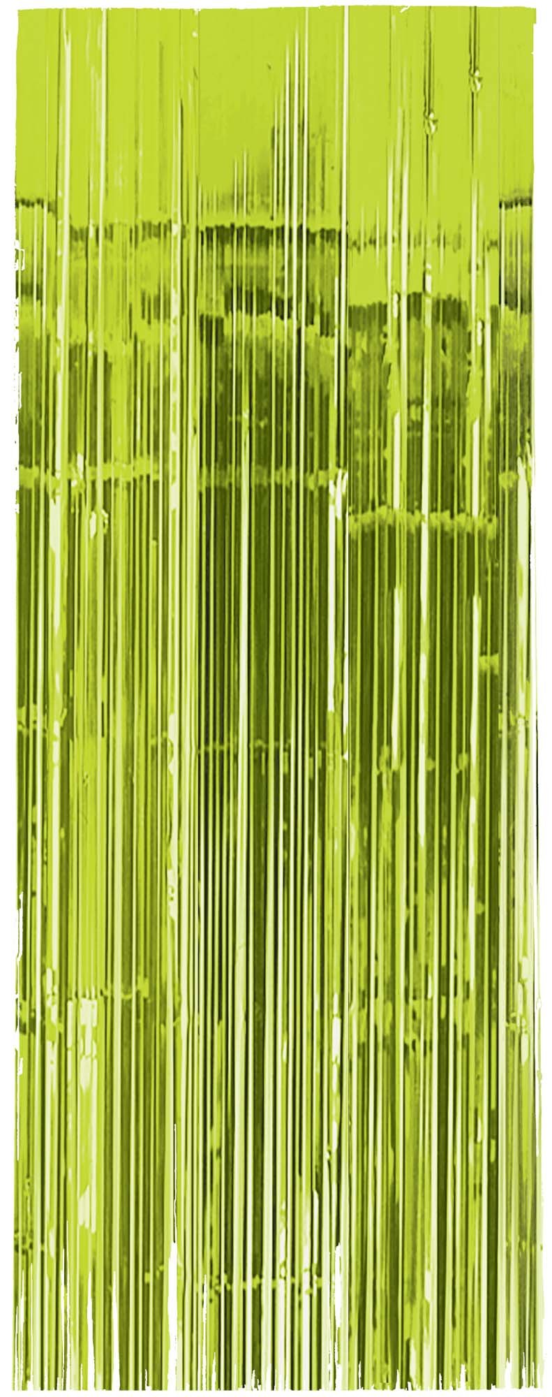 Kiwi Green Metallic Curtain - JJ's Party House: Birthday,Balloons,Favors,Gifts