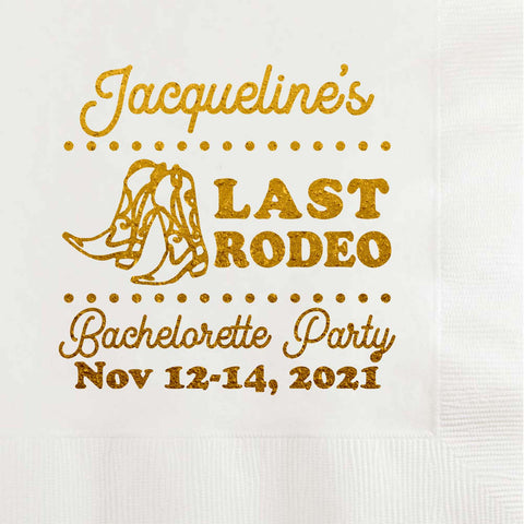 Last Rodeo 2 Bachelorette Party Napkins - JJ's Party House