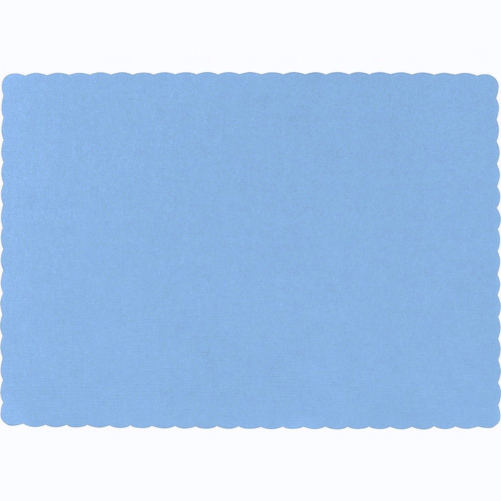 Light Blue Paper Place Mats 24ct - JJ's Party House