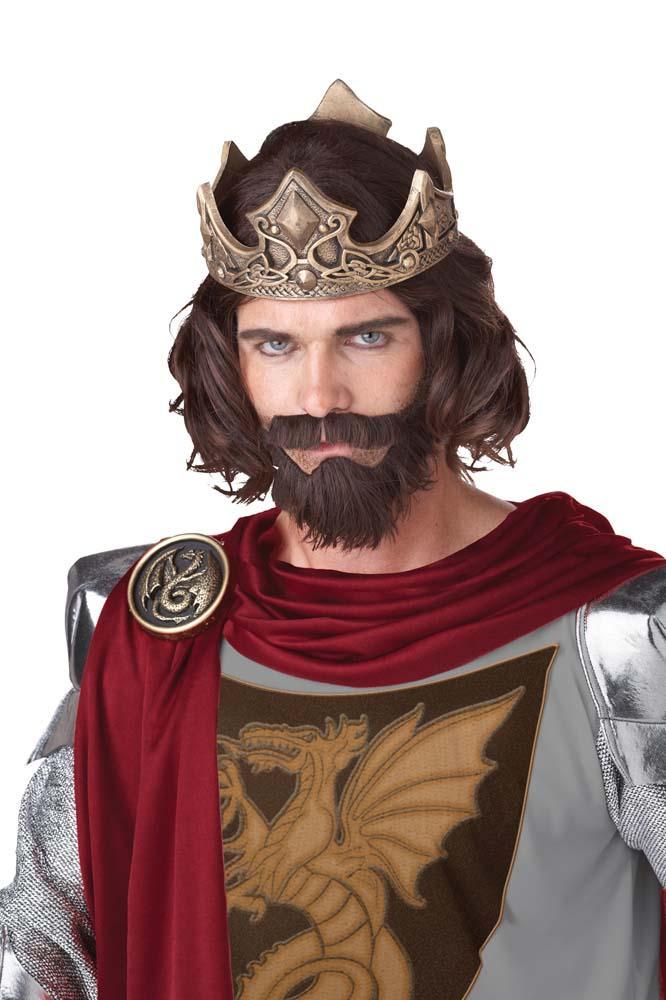 Medieval King Brown Wig - JJ's Party House