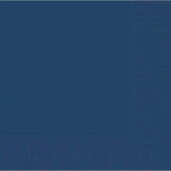 Navy Blue Bev Napkins 3Pl - JJ's Party House