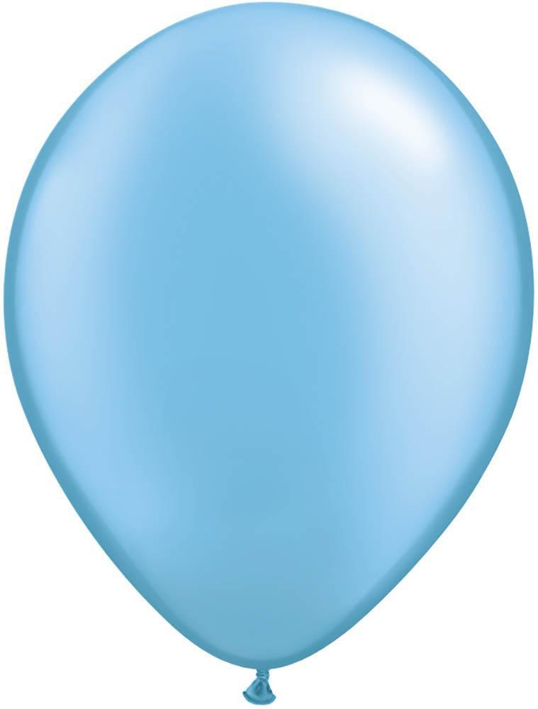Pearlized Azure (Blue) 11'' Latex Balloon - JJ's Party House