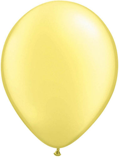 Pearlized Lemon Chiffon 11'' Latex Balloon - JJ's Party House