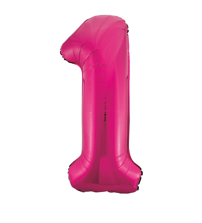 Pink Number 1 Balloon 34" - JJ's Party House