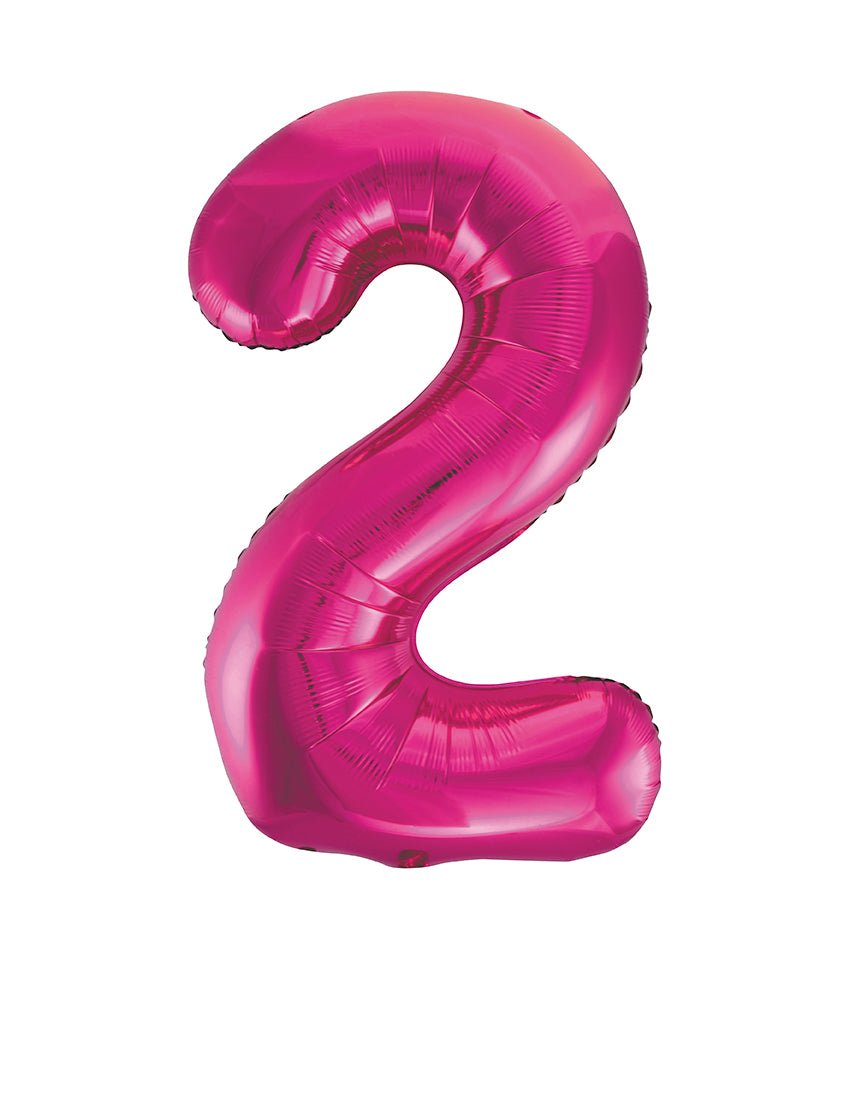 Pink Number 2 Balloon 34" - JJ's Party House